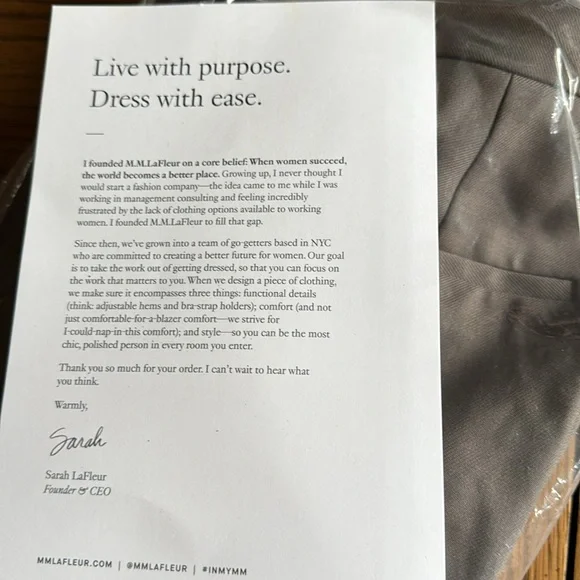 M.M LAFLEUR Mejia 4.0 pant. Sharkskin Mink. Size 2. Discontinued PowerStretch - Picture 6 of 6